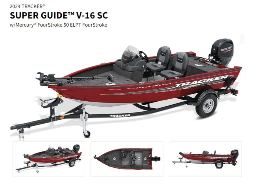 2024 Tracker Boats SUPER GUIDE V-16 SC