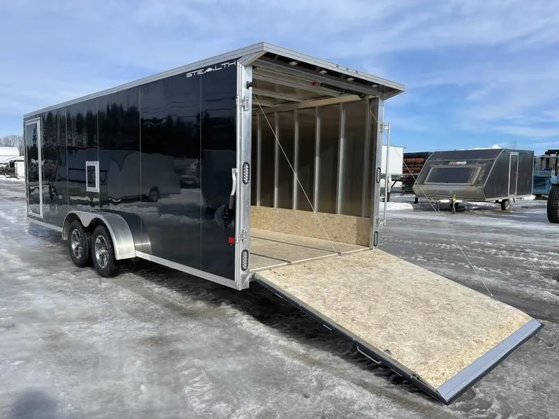 2022 Stealth Trailers  7x22 Aluminum 4-Place Enclosed Snowmobile Trailer