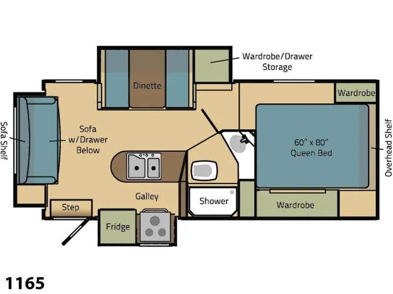 2019 Adventurer Truck Campers Eagle Cap 1165