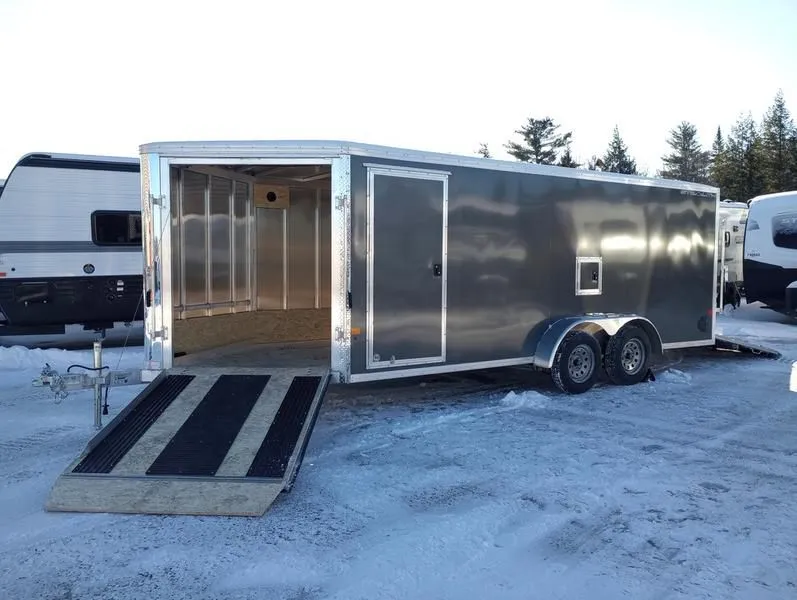 2024 Stealth Trailers  7x18 Aluminum 3-Place Drive In/Out w/Mats & Guides, Fuel Door