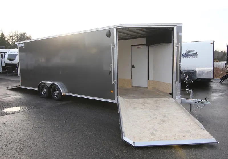 2022 Mission Trailers  7.5x22 Aluminum 4-Place Drive In/Out w/Rust-Free Pkg,Wrap-Around Front Ramp