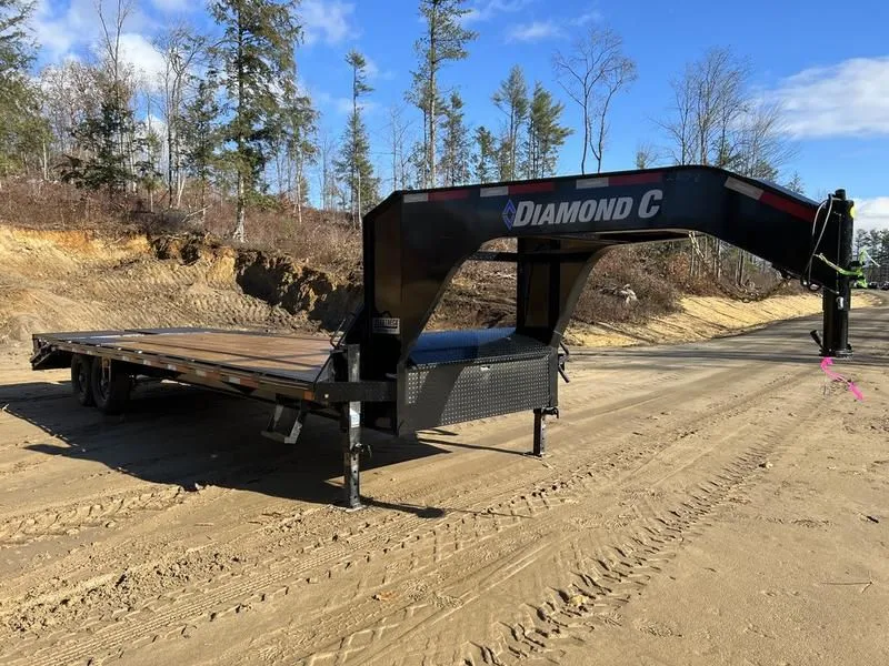 2022 Diamond C  8.5x25 15K Gooseneck Equipment Trailer w/ Max Ramps