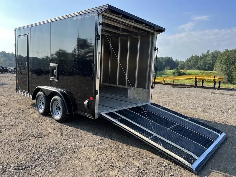 2024 Stealth Trailers  7.5x14 Aluminum 2/3-Place w/Rear Canopy & Extra Height