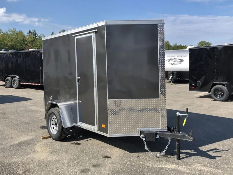 2023 Covered Wagon Trailers  5x8 Enclosed Cargo Trailer w/Extra Height, Double Barn Doors, Side Door