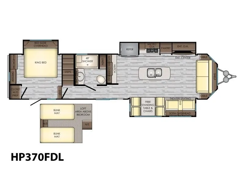 2019 CrossRoads RV Hampton HP370FDL