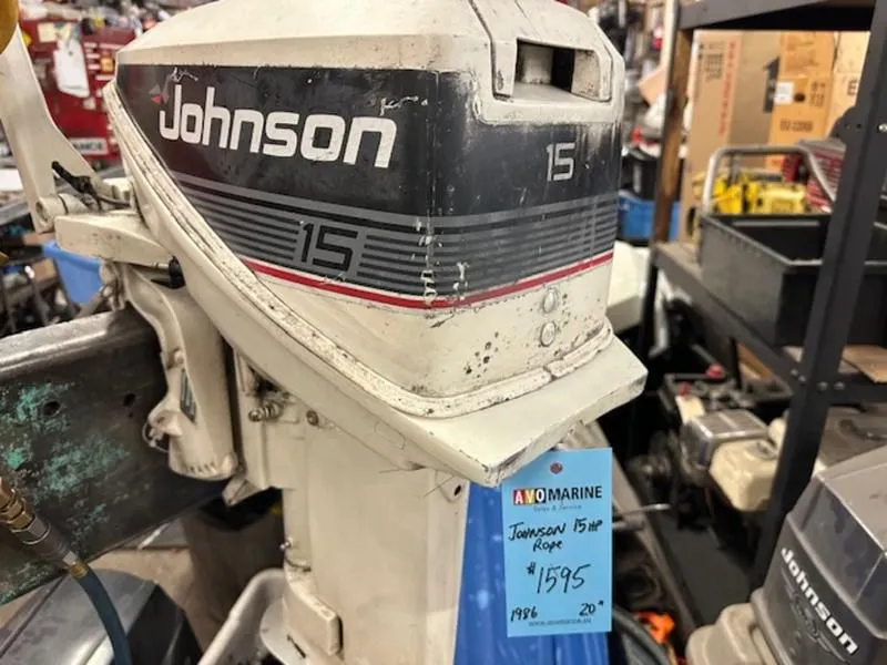 1986 Johnson 15 HP. tiller, 20