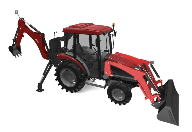 2023 TYM  T454 Tractor with 46HP, Cab, Loader and Backhoe