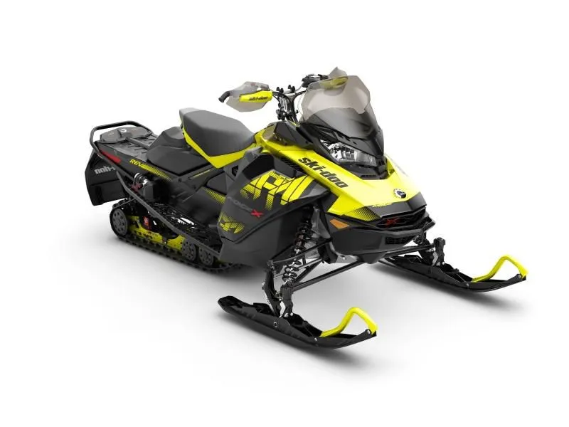 2018 Ski-Doo MXZ X Ice Ripper XT 1.25 Adj. Pkg. Rotax 850 E-TEC Sunburst Yellow & Bl