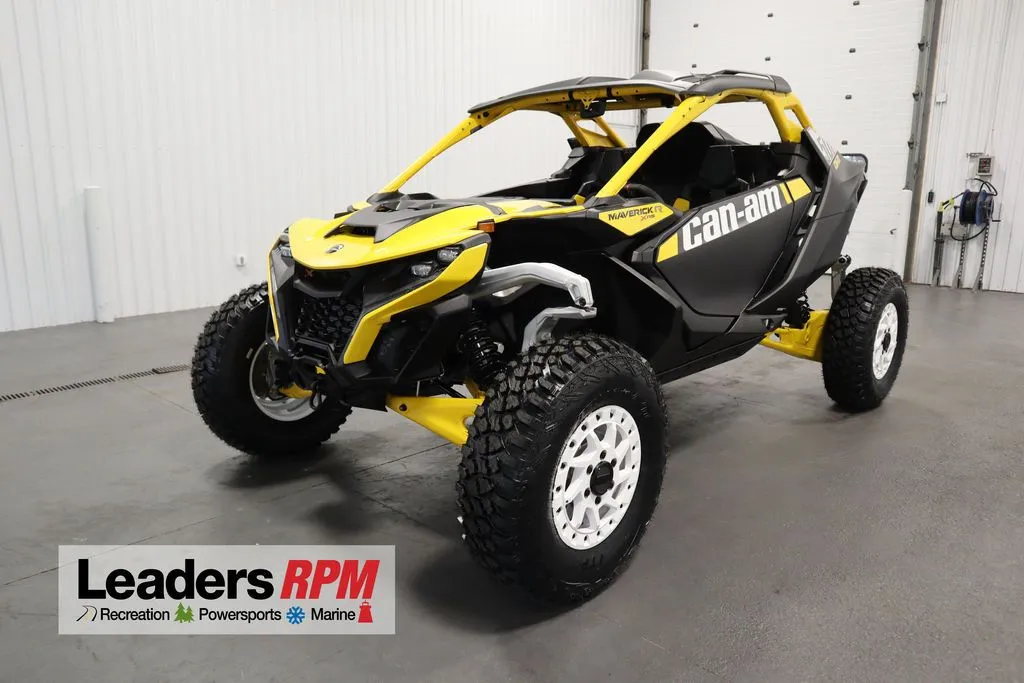 2024 Can-Am Maverick R X RS with Smart-Shox Carbon Black & Neo Yellow