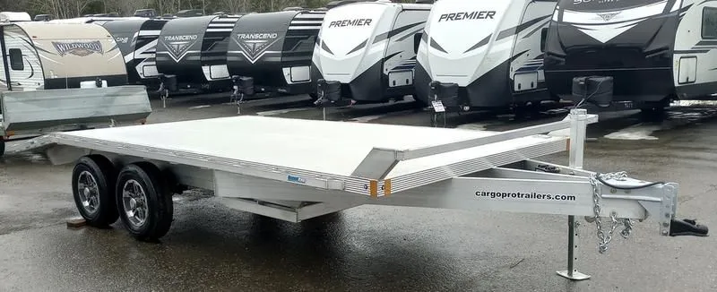 2023 Cargo Pro  101x18 10K Aluminum Deckover Equipment Trailer w/Ramps, Aluminum Wheels