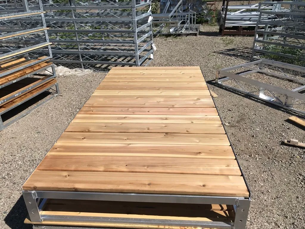  Aluminum Dock 16' Long Section with Cedar Decking
