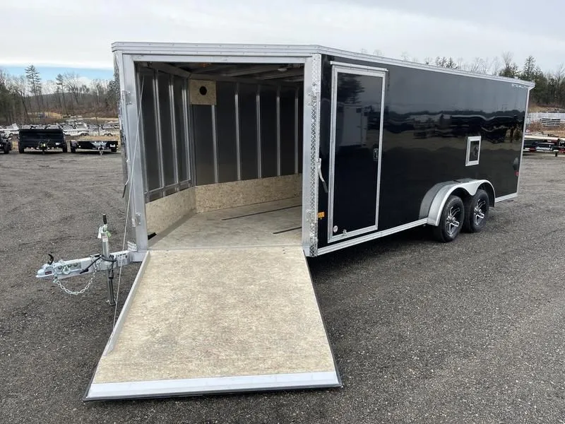 2022 Stealth Trailers  7.5x18 Aluminum 3-Place Enclosed Snowmobile Trailer