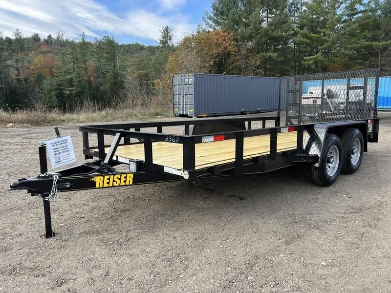 2024 Reiser Trailers  7x16 10K Tandem Axle Landscape w/Stand Up Ramps