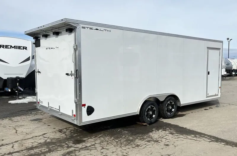 2023 Stealth Trailers  8.5x20 7K Aluminum Enclosed Cargo w/Rear Canopy, Aluminum Wheels