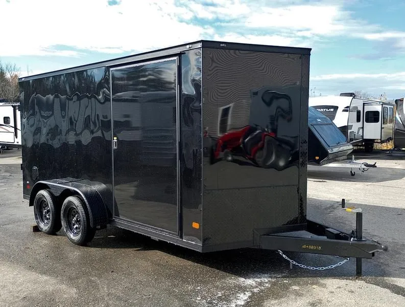 2024 Covered Wagon Trailers  7x14 7K Enclosed Cargo w/Extra Height, Blackout Package, Spring Assist Ramp