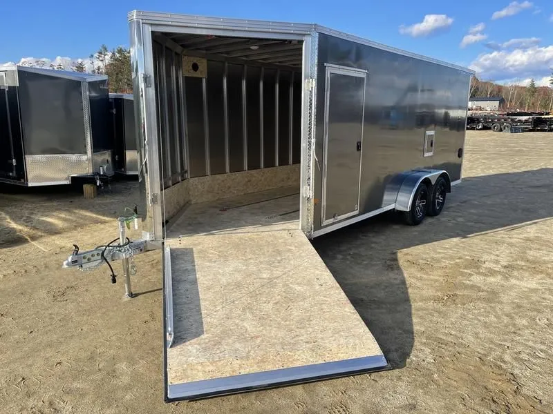 2022 Stealth Trailers  7x18 Aluminum 3-Place Enclosed Snowmobile Trailer