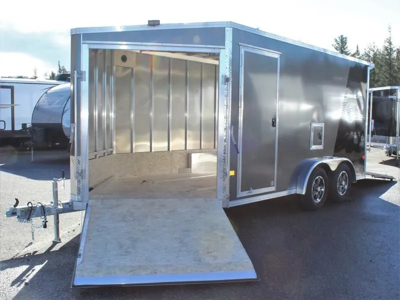 2022 E-Z Hauler by Mission Trailers  7.5x14 Aluminum 2-Place Drive-In Drive-Out w/Rust-Free Pkg, Extra Height
