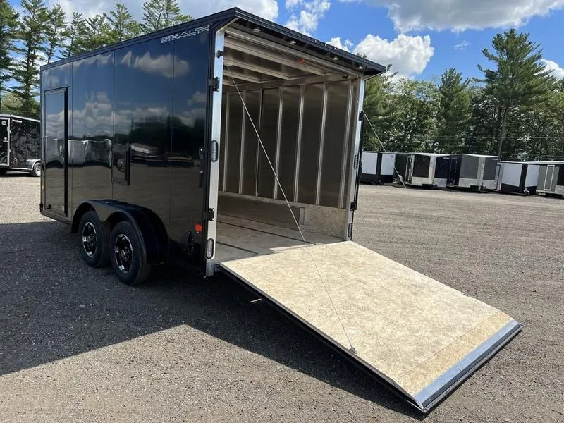 2023 Stealth Trailers  7.5x14 Aluminum 2-Place Enclosed Snowmobile Trailer