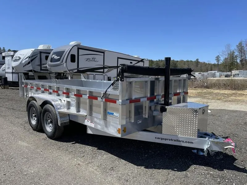 2022 Cargo Pro Trailers  7x14 12K Aluminum Dump Trailer w/ Tarp Kit!