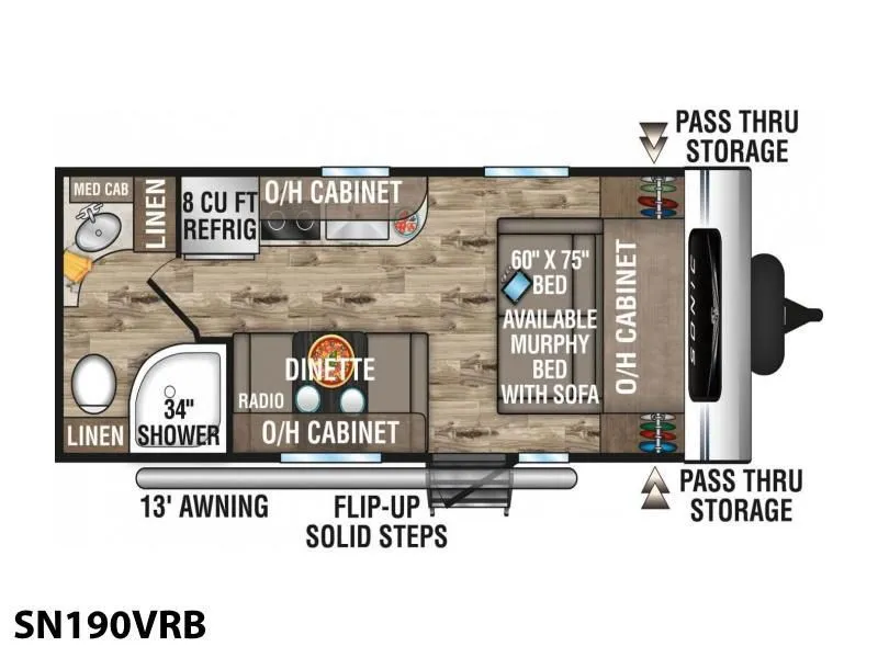 2024 Venture RV Sonic SN190VRB