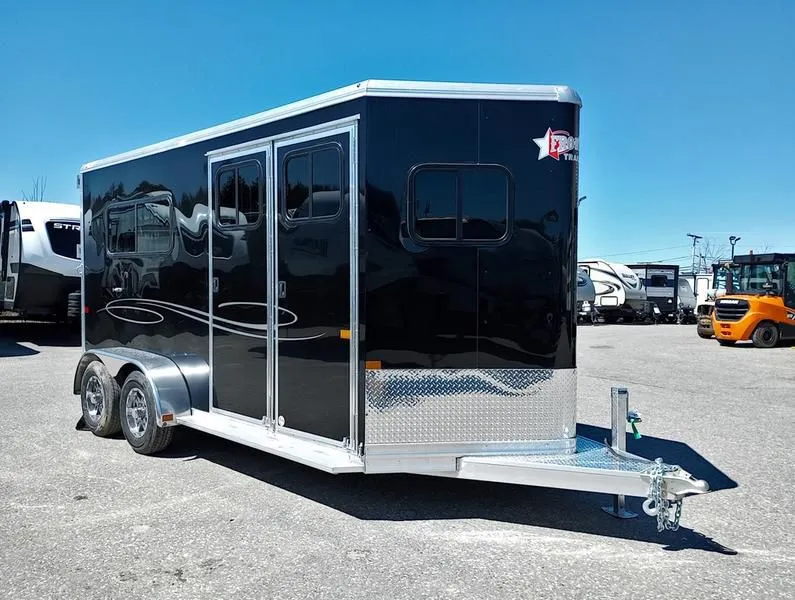 2024 Frontier Trailers  Ambassador Aluminum 2-Horse Straight Load w/Front Tack, Safe Assist Ramp