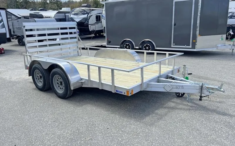2024 Mission Trailers  6.5x12 Aluminum Landscape/Utility w/Integrated Rear Ramp