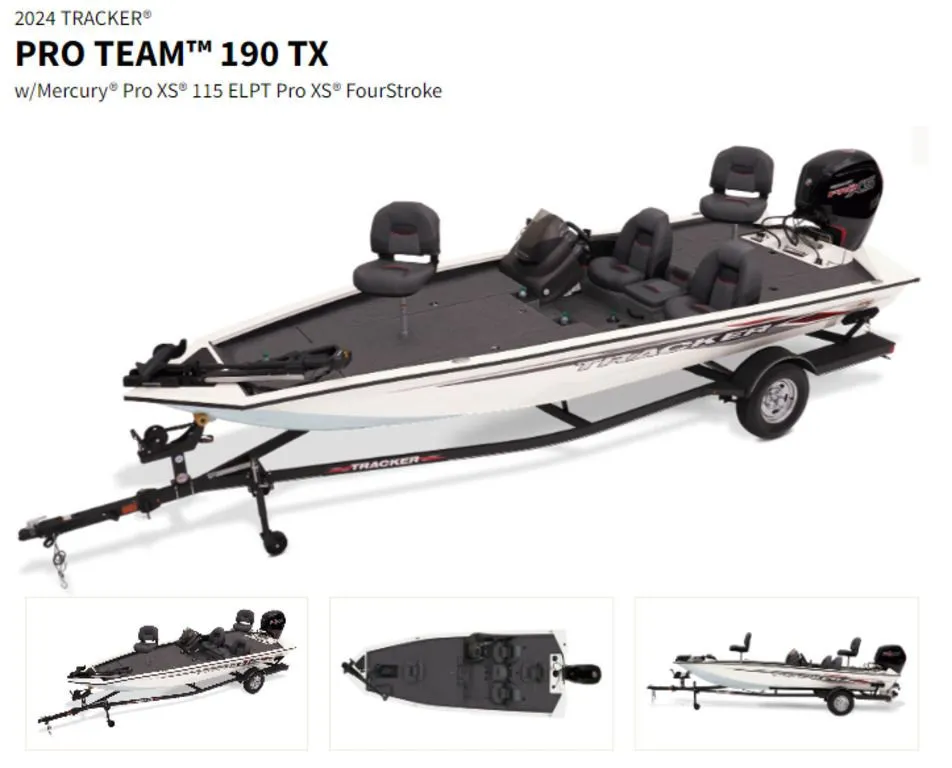 2024 Tracker Boats Pro Team 190 TX