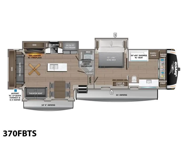 2024 Jayco Eagle Fifth Wheels 370FBTS