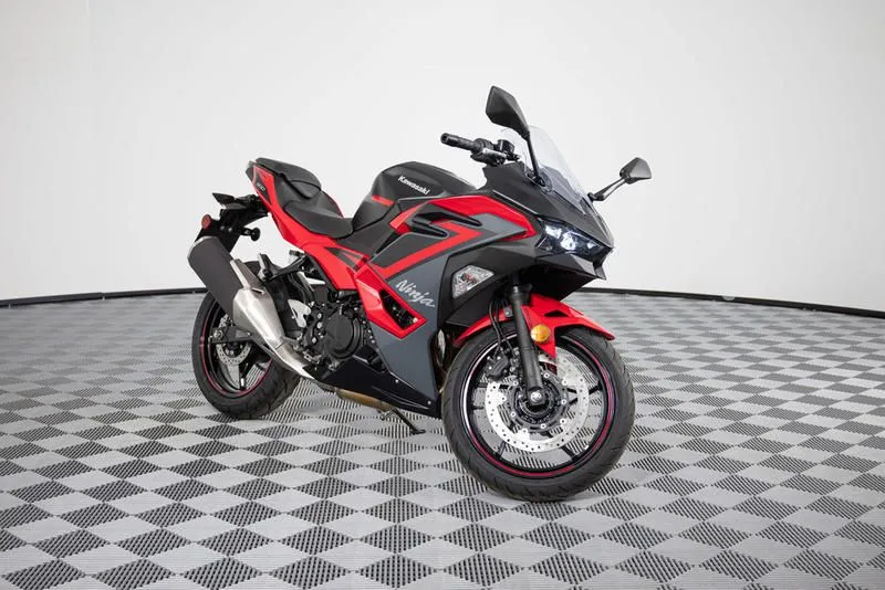 2024 Kawasaki Ninja 500 ABS Passion Red/Metallic Flat Spark Black
