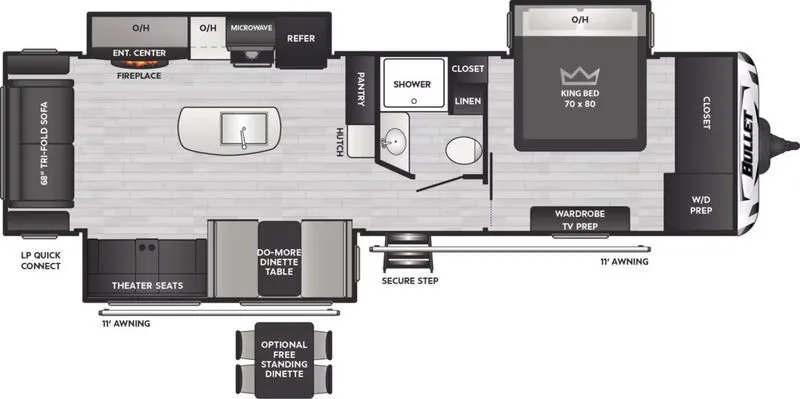 2024 Keystone RV  Bullet 310RES