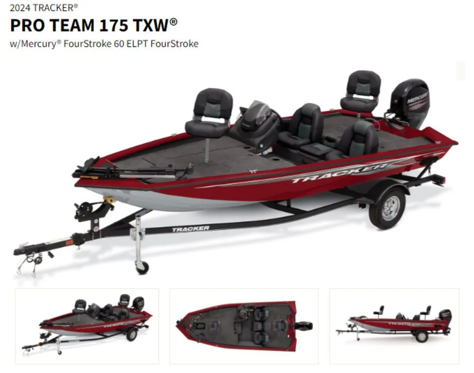 2024 Tracker Boats Pro Team 175 TXW