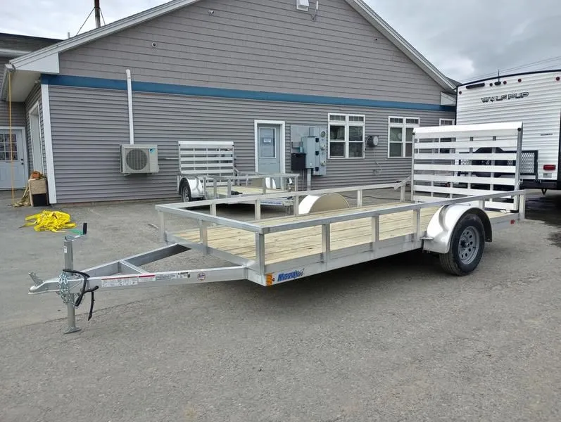 2024 Mission Trailers  6x14 Aluminum Open Utility Trailer w/Integrated Rear Ramp Gate