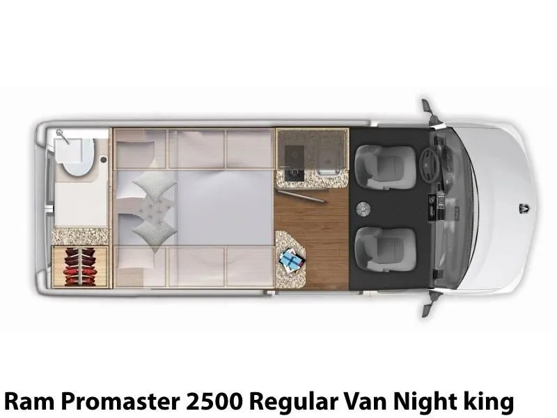 2018 Carado  Banff Ram Promaster 2500 Regular Van Night king
