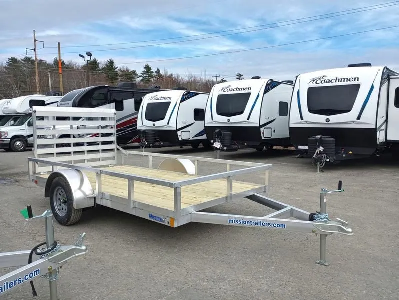2024 Mission Trailers  6x12 Aluminum Open Utility Trailer w/Integrated Rear Ramp Gate