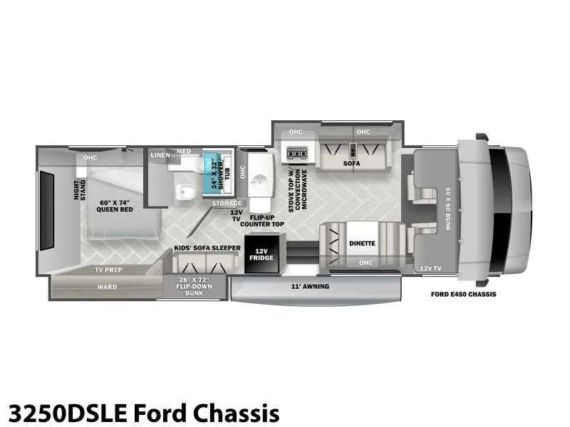 2022 Forest River Sunseeker LE 3250DSLE Ford Chassis