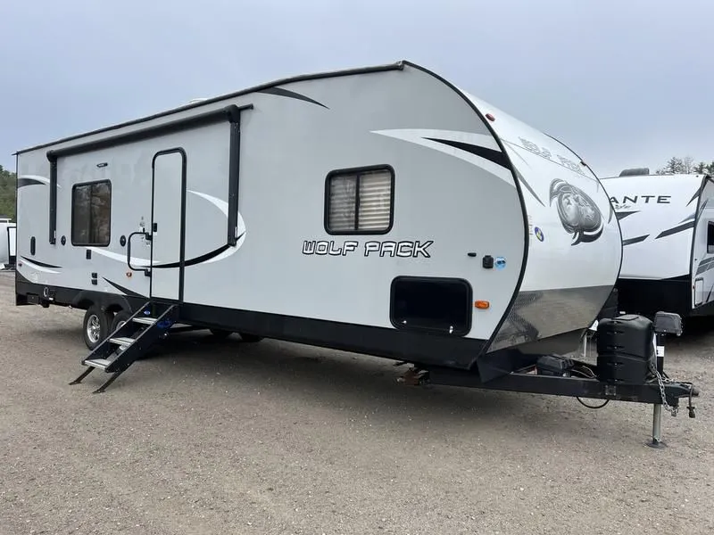 2019 Forest River RV  Wolf Pack 23PACK15 Toy Hauler w/15’ Garage & Patio Deck