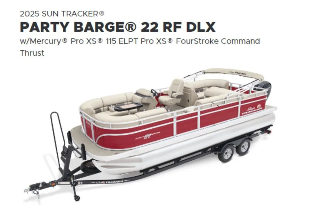 2025 Sun Tracker Party Barge 22 RF DLX