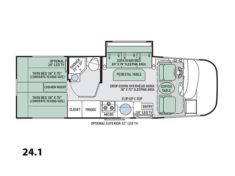 2015 Thor Motor Coach Axis 24.1