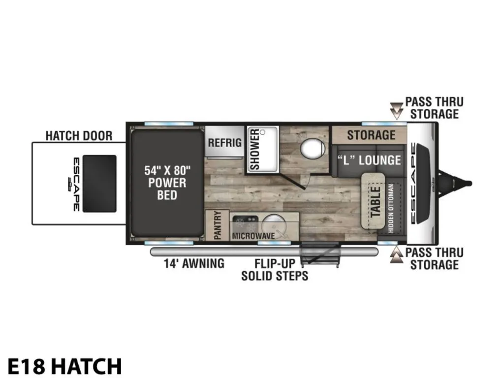 2022 KZ RV Escape E18 HATCH