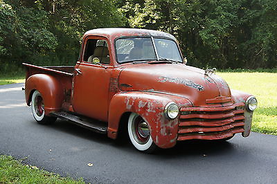 Chevrolet : Other Pickups 3100 Deluxe 1951 chevy 3100 5 window shortbed ratrod original patina bad ss truck