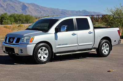 Nissan : Titan MONEY BACK GUARANTEE 2005 nissan titan le 39 k miles crew cab leather pickup 4 door 5.6 l inspected