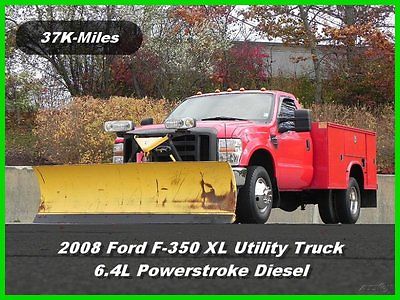 Ford : F-350 XL Utility Truck 08 ford f 350 f 350 xl regular cab utility truck 4 x 4 6.4 l power stroke diesel drw
