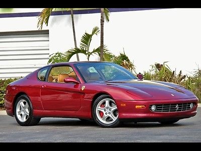 Ferrari : 456 M GT 6 Speed Manual ONLY 20K $714.00 MONTH ROSSO MONZA RED PIPING STITCHING TAN LEATHER