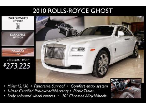 Rolls-Royce : Ghost Panorama sunroof RR Monogram to all Headrests in Contrast Comfort entry system