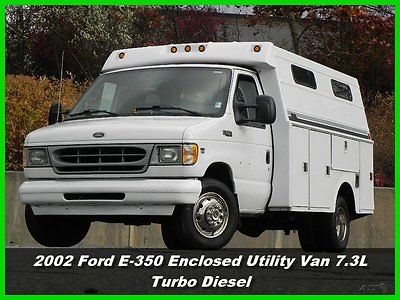 Ford : E-Series Van Enclosed Utility 02 ford e 350 e 350 cutaway enclosed utility van drw 7.3 l power stroke diesel dsl