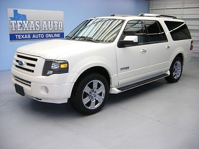 Ford : Expedition EL LWB LTD WE FINANCE! 2008 FORD EXPEDITION EL LIMITED ROOF NAV TV HEATD LEATHER TEXAS AUTO