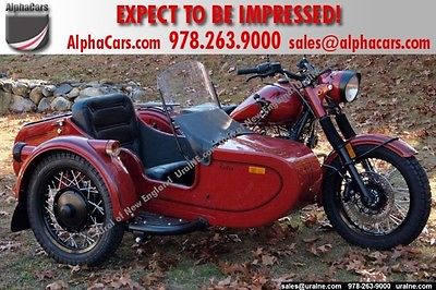 Ural : Retro Motorcycle Classic Maroon Custom Maroon Body color! Powder coated drivetrain! Financing & Trades!