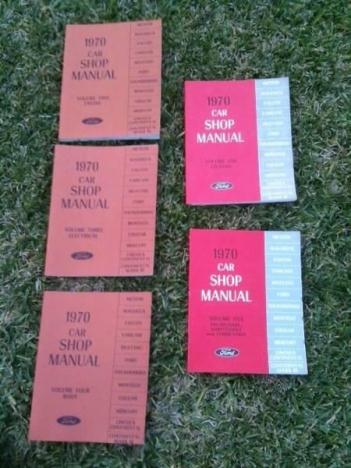 1970 Ford Cars, Shop Manual Set