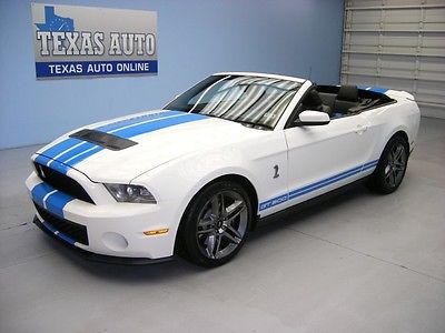 Ford : Mustang SUPERCHARGED WE FINANCE!!  2012 FORD MUSTANG SHELBY GT500 CONV SUPERCHARGED 12K MI TEXAS AUTO
