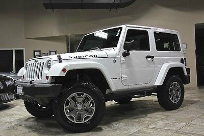 Jeep : Wrangler 2dr SUV 2013 jeep wrangler rubicon 4 x 4 3.5 inch rough country lift side steps loaded wow